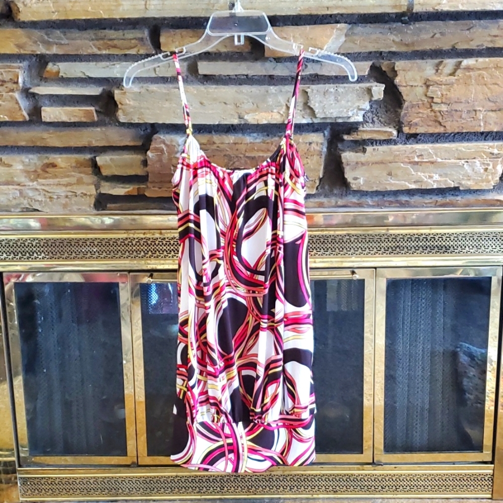 My Michelle Retro Strappy Short Mini Dress sz M